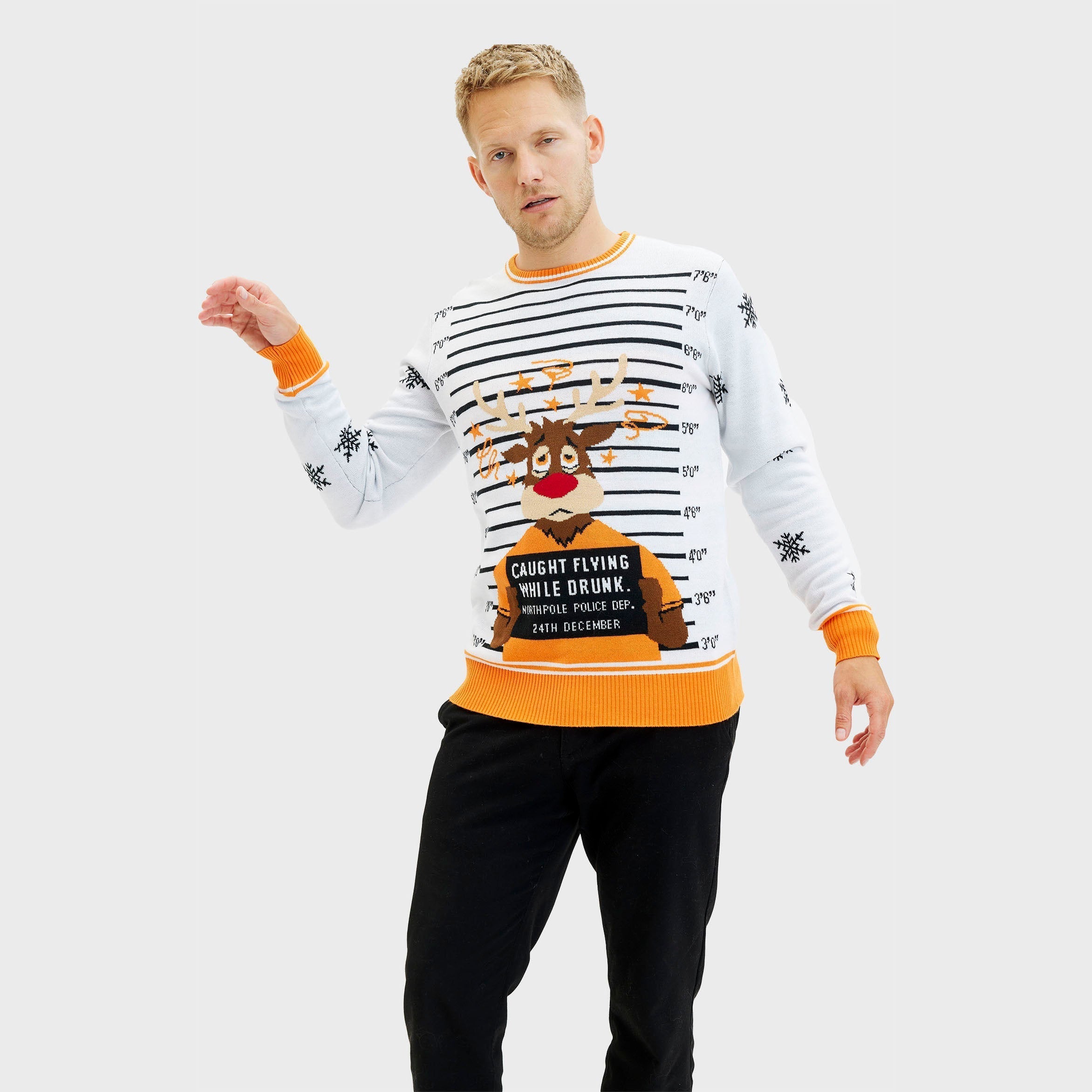 Criminal Rudolph Christmas Sweater β Men